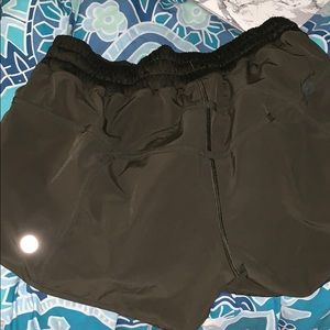 Green lululemon shorts